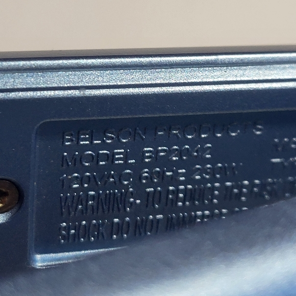 BELSON PRO 1" Blue Flat Iron Model BP2042 - Picture 9 of 10